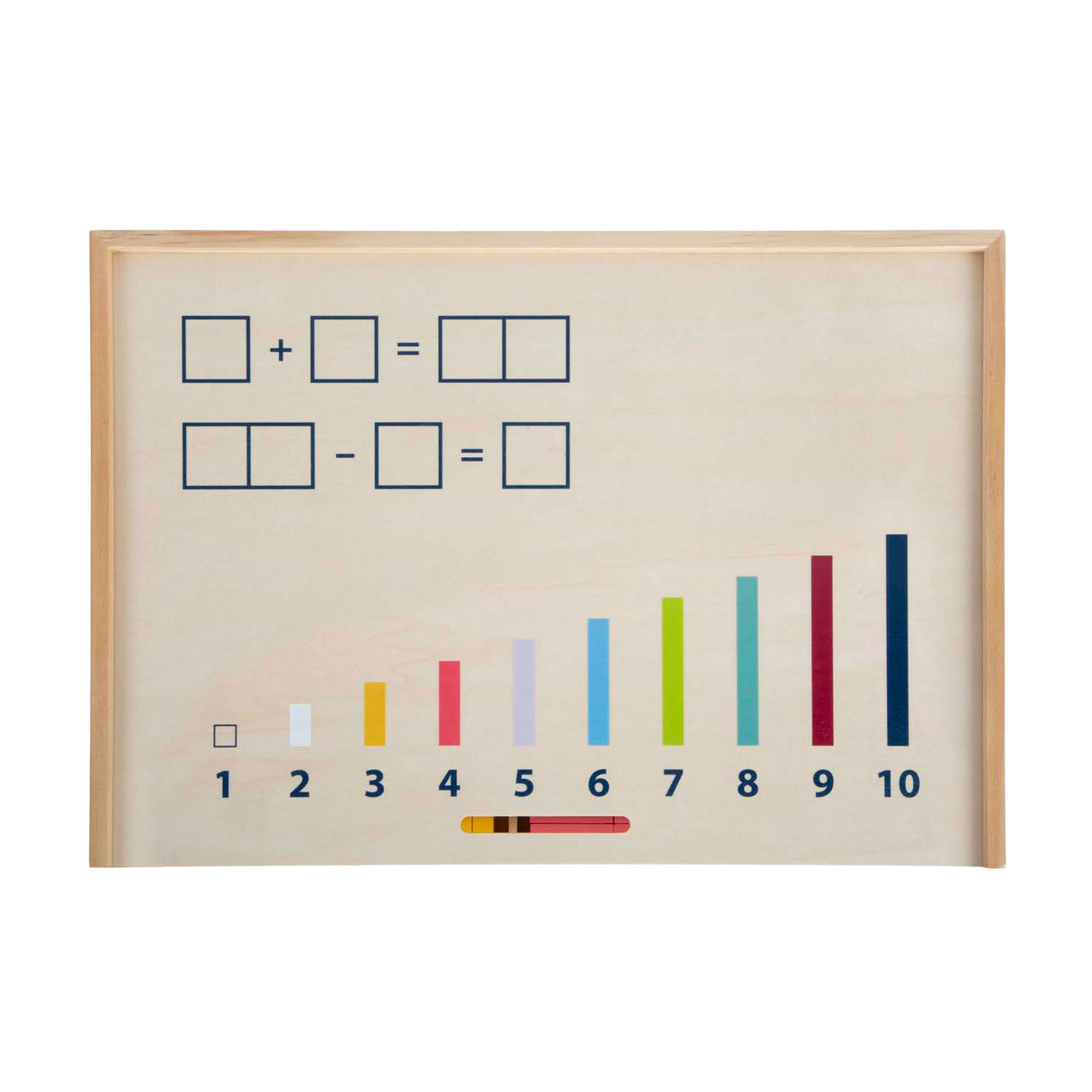 Small Foot - Lernbox aus Holz mit Mathe-Stäben und Mathe-Block-Set