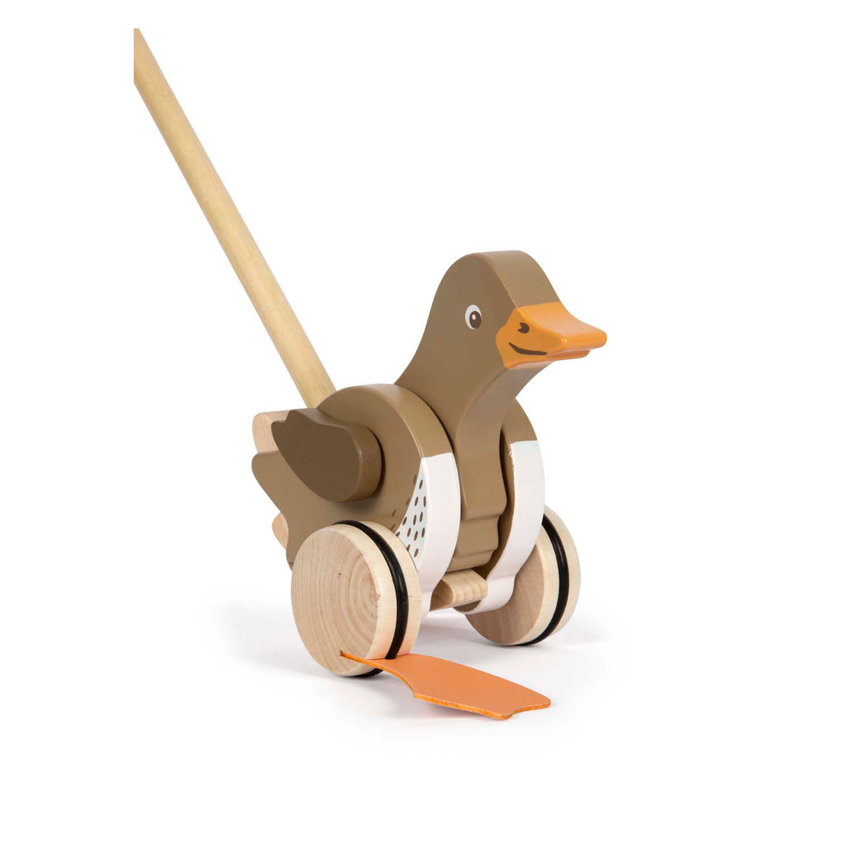 Small Foot - Schiebefigur Ente aus Holz mit beweglichem Kopf