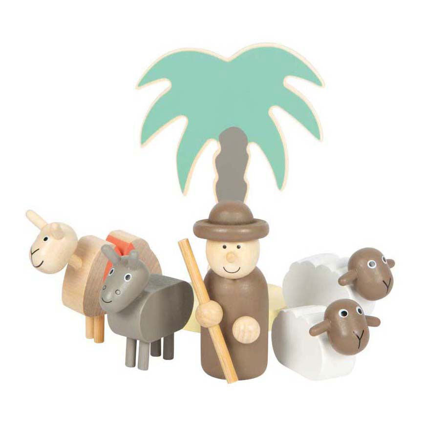 Small Foot - Weihnachtsgeschichten-Spielset mit Krippe aus Holz
