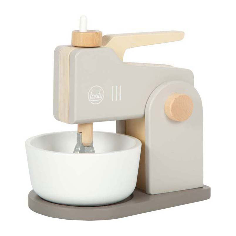 Small Foot - Mixer-Spielset aus Holz, grau, lecker