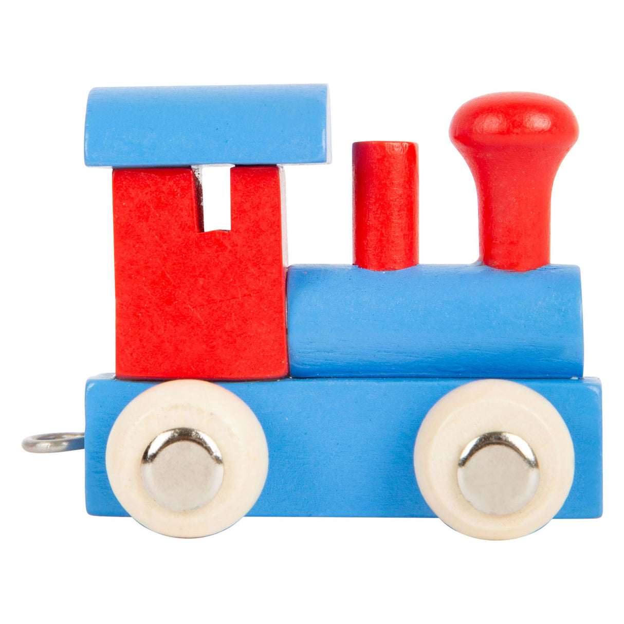 Small Foot - Holzbuchstabenzug Lokomotive rot blau - 12