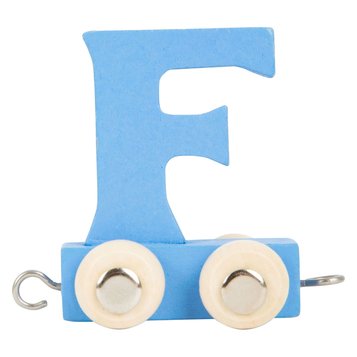 Small Foot - Buchstabenzug aus Holz blau - f - 12 Stück