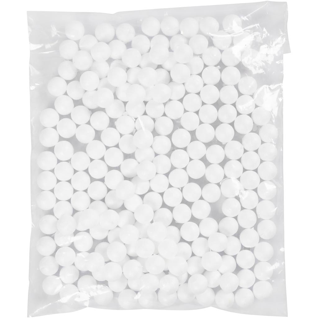 Creativ Company Bälle, D 1,5 cm, weiß, 200 Stück 1 Box