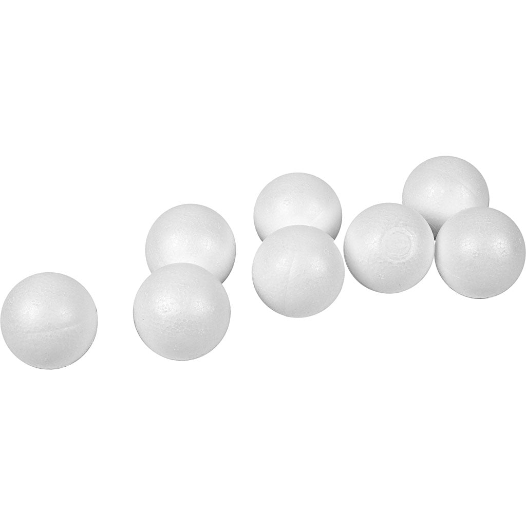 Creativ Company Bälle, D 4 cm, weiß, 100 Stück 1 Box