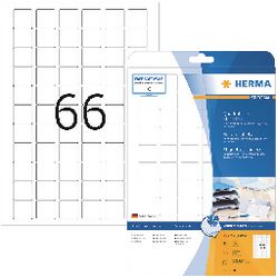 Markenlos ohne Marke Herma Inject Etik. w. 25,4x25,4 25 Blatt DIN A4 1650 Stück 8831