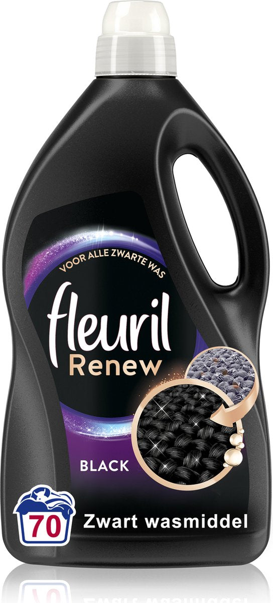 Fleuril renew zwart - vloeibaar wasmiddel - voordeelverpakking - 70 wasbeurten
