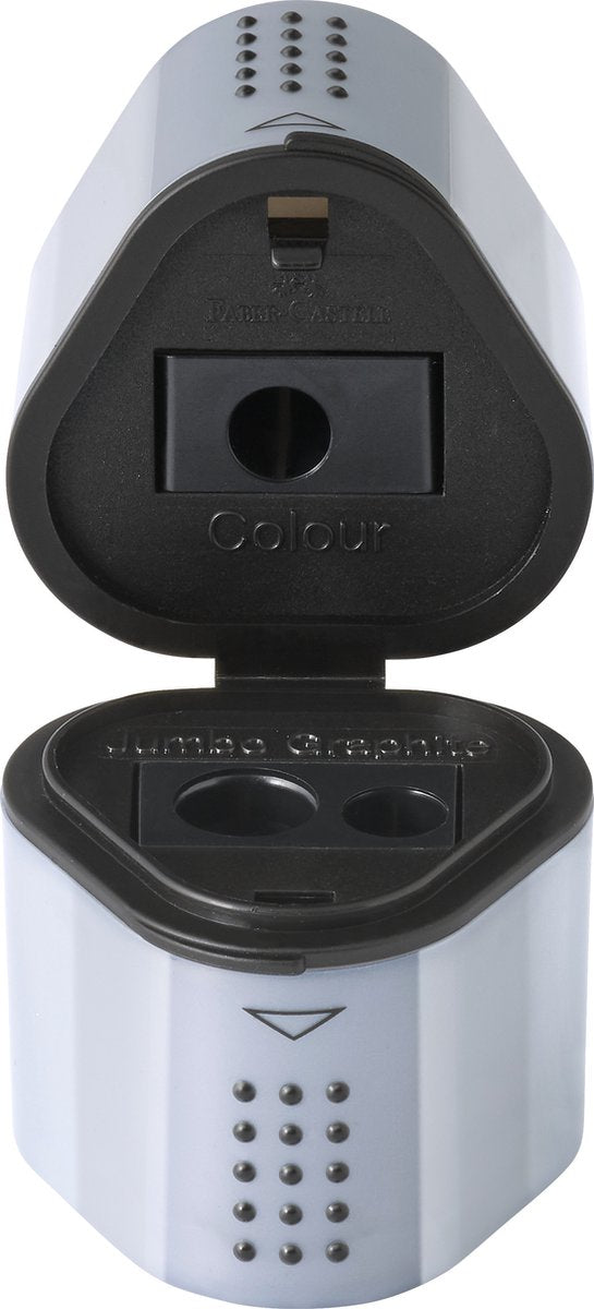 Faber-Castell Bleistiftspitzer – Grip Trio – Silber – FC-183897