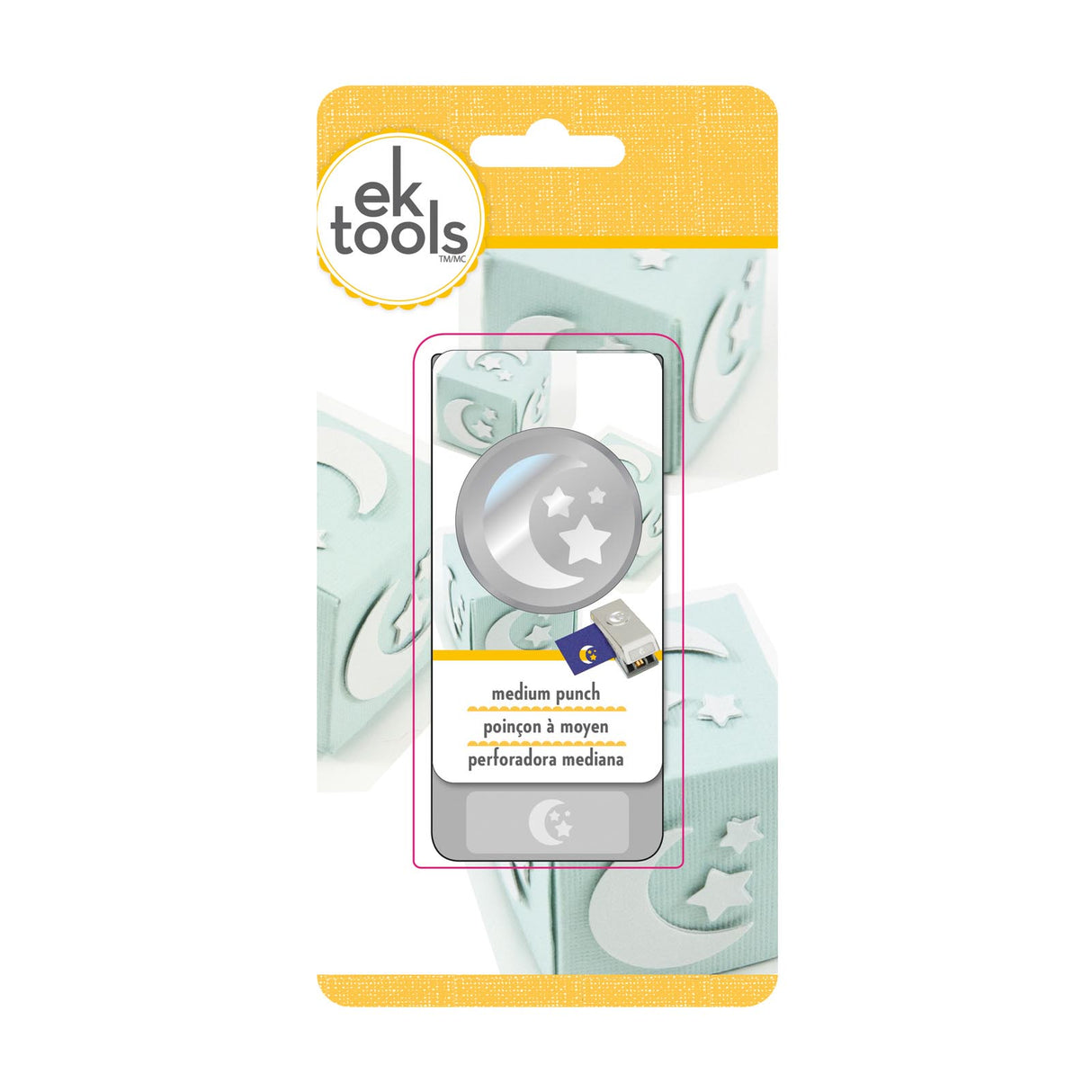 Ek tools • Figurenstanze mittelgroß, Mond und Sterne, ø2,5 cm