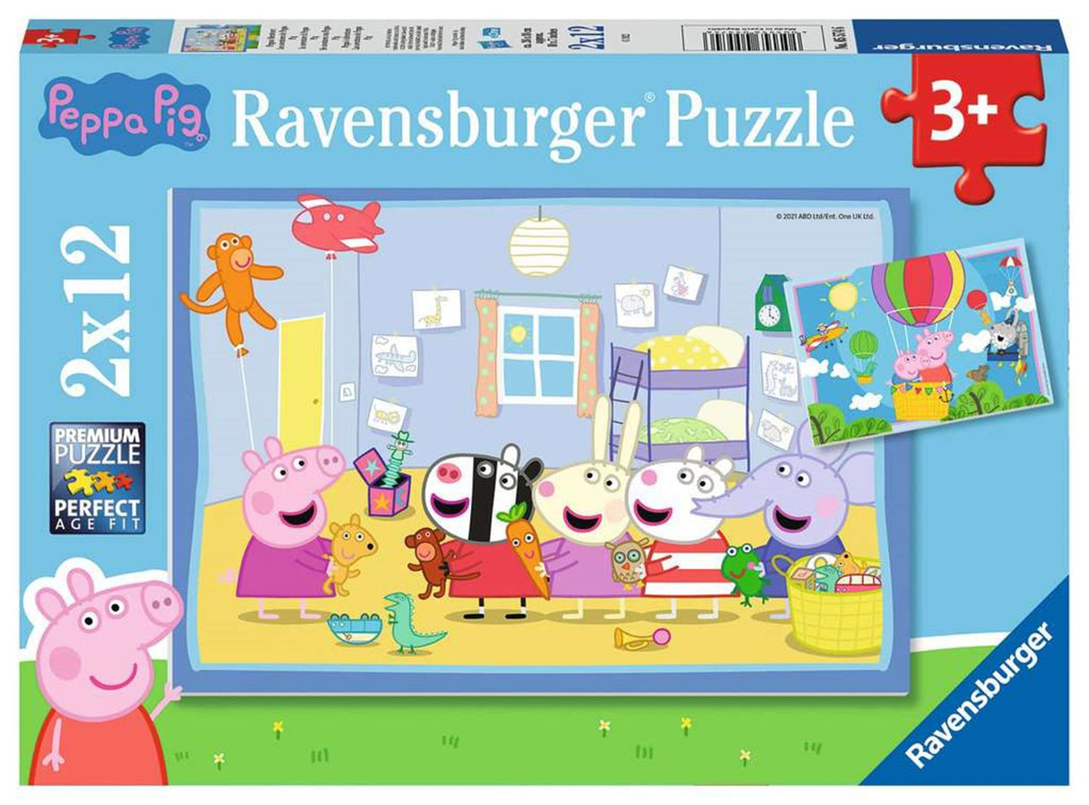 Ravensburger - Die Abenteuer von Peppa Pig Bein -Puzzle 12 Teile