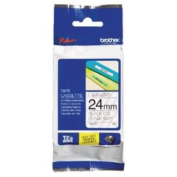 Etikettenband Brother tze151 24mmx8m schwarz transparent