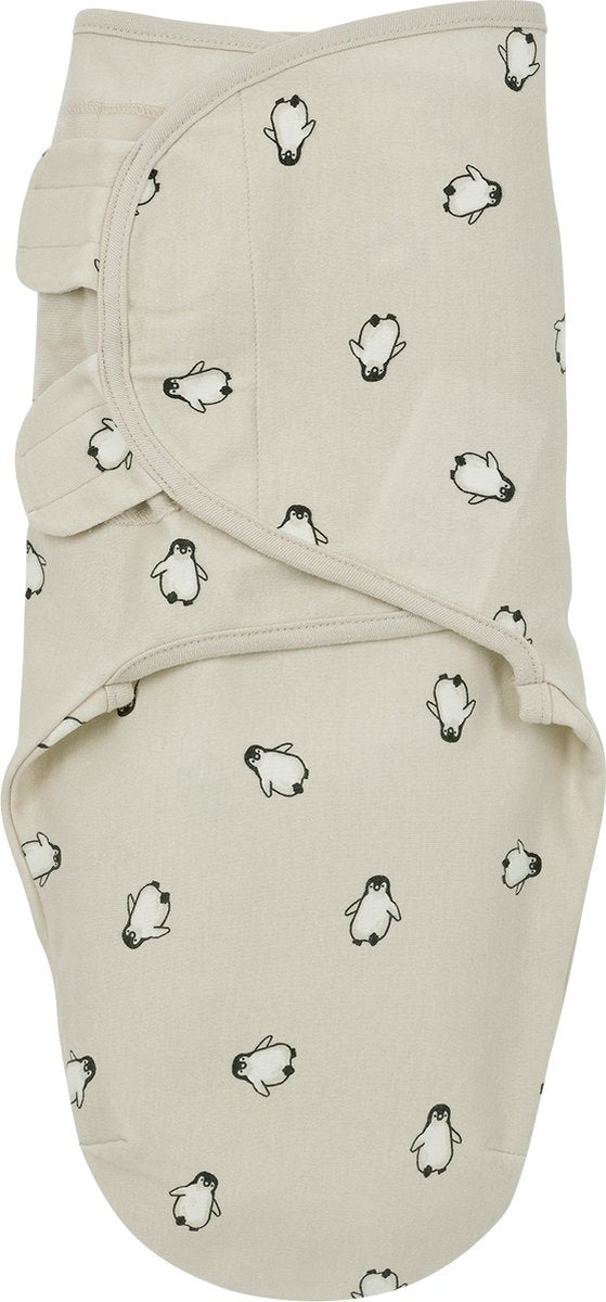 Meyco Baby-Pinguin-Wickeldecke – weicher Sand – 4–6 Monate – 1,0 Tog