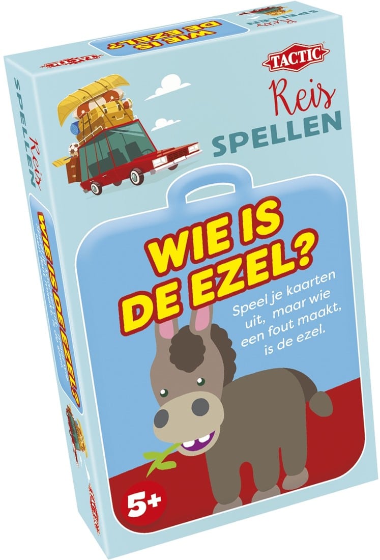 Taktik: Wer ist der Esel? – Brettspiel – Kompaktausgabe – schnelles und lustiges Familienspiel – ab 5 Jahren – 2 bis 8 Spieler