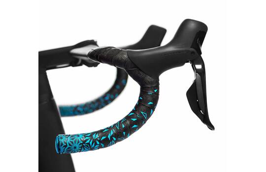 Supacaz – Super klebriges Kush Star Fade Lenkerband schwarz neonblau