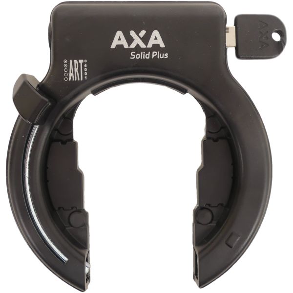 Axa Solid Ringslot - hoher Qualitätsrahmenschlitz, extra breites Öffnen, Kunst 2 Sterne, schwarz - 58 mm