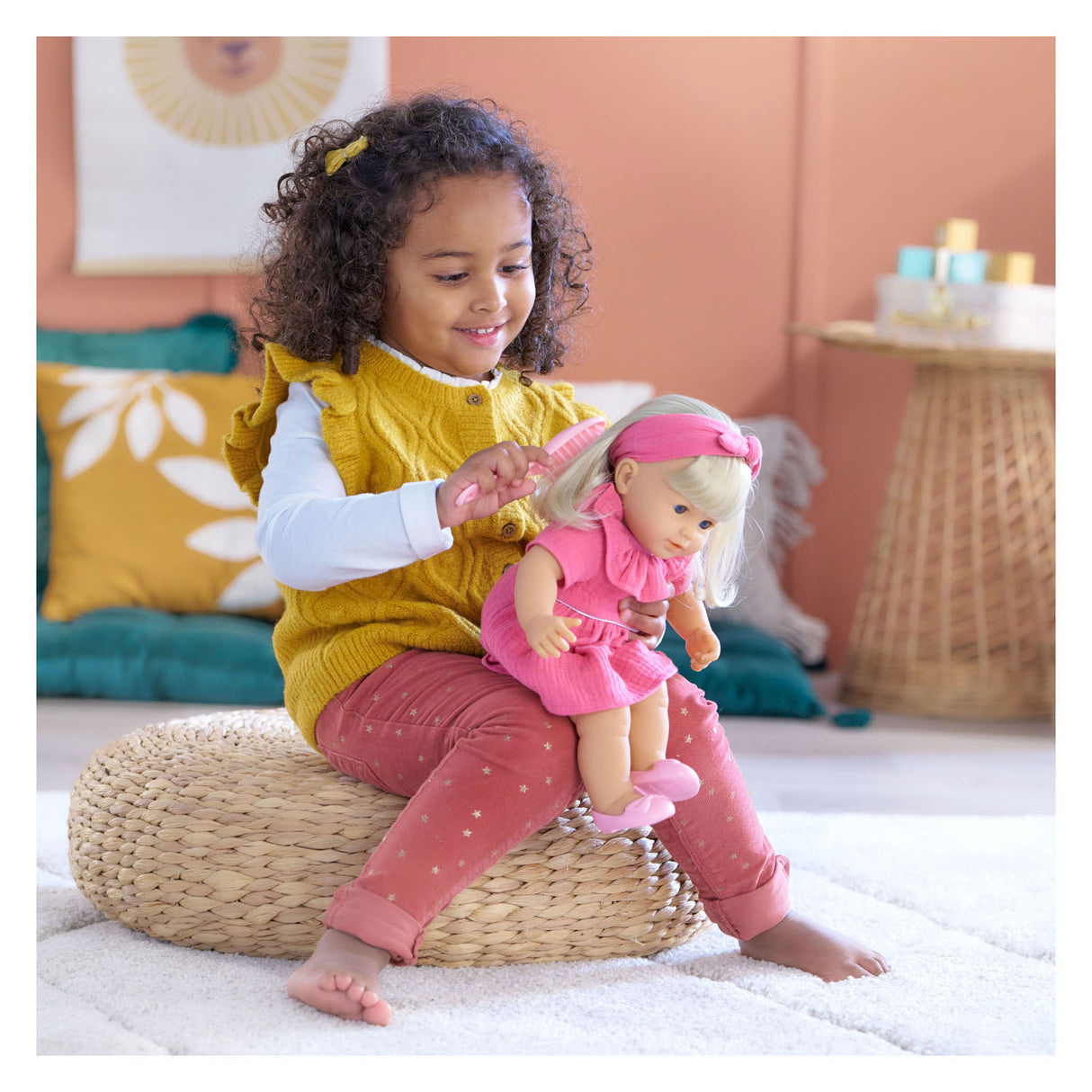 Corolle Mon Grand Poupon Babypuppe mit langen Haaren – Jade, 36 cm
