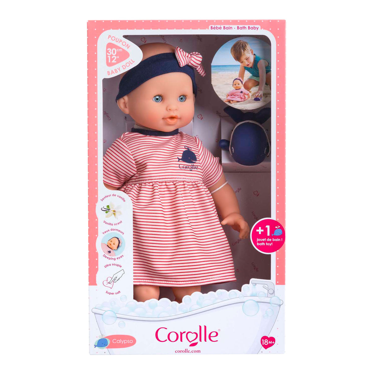 Corolle Badepuppe Calypso - Wal, 30cm