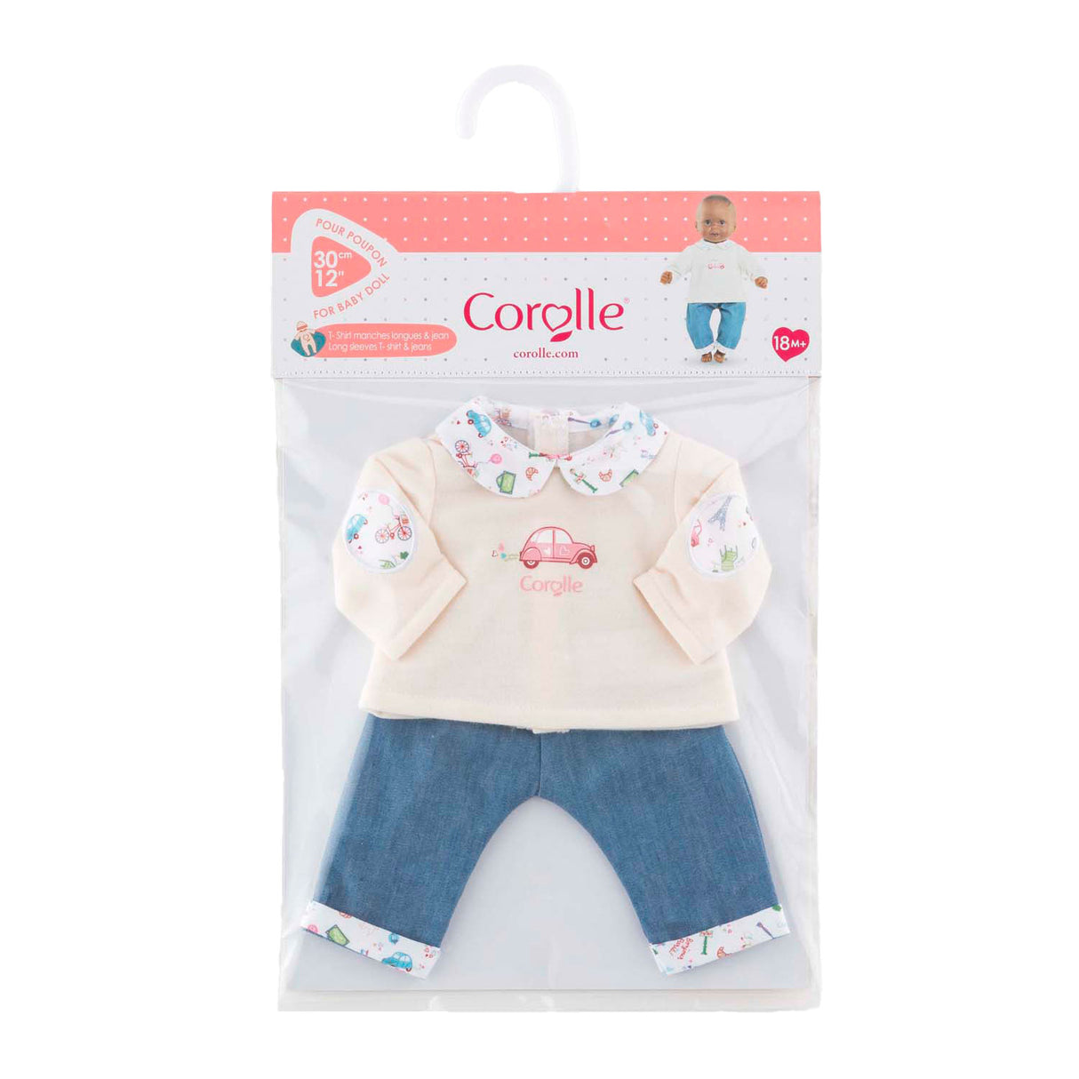 Corolle T-Shirt und Jeans für Babypuppe, 30 cm