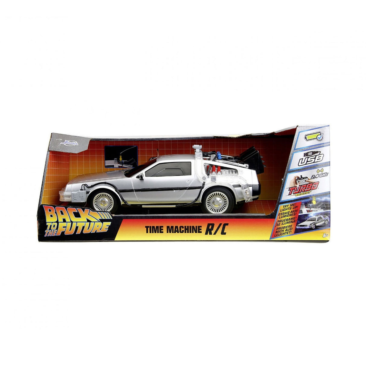 Jada Toys Jada kontrolliertes Auto „Zurück in die Zukunft“ RC-Zeitmaschine 1:16