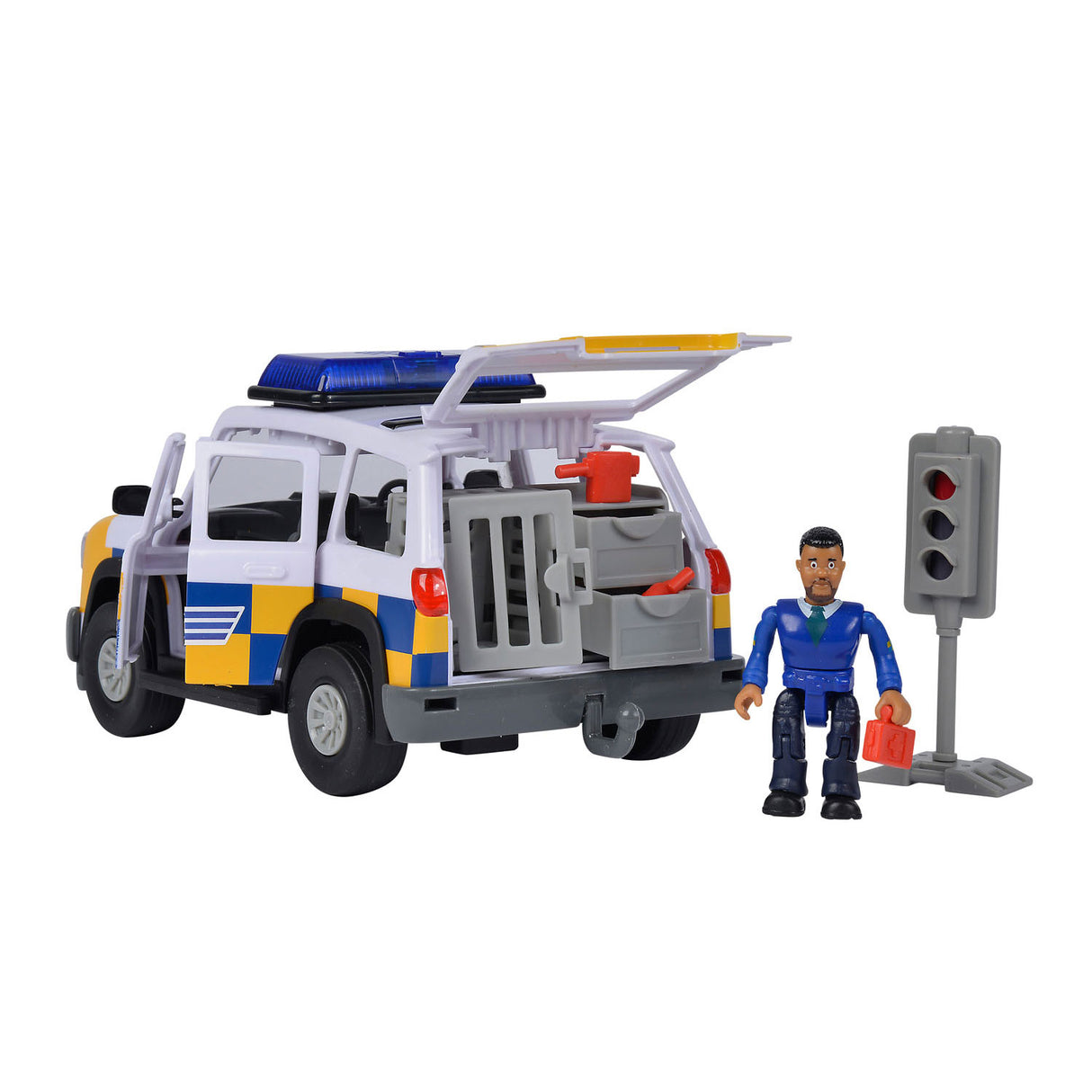 Simba Fireman Sam Police Auto 4x4 mit Figur