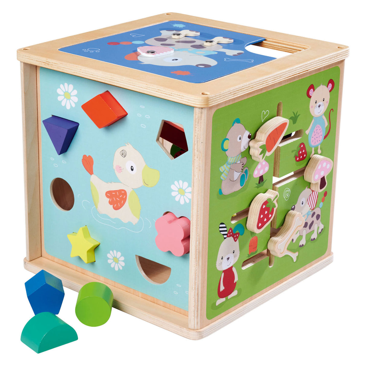Simba Eihorn Holz-Aktivitätsbox mit Formen