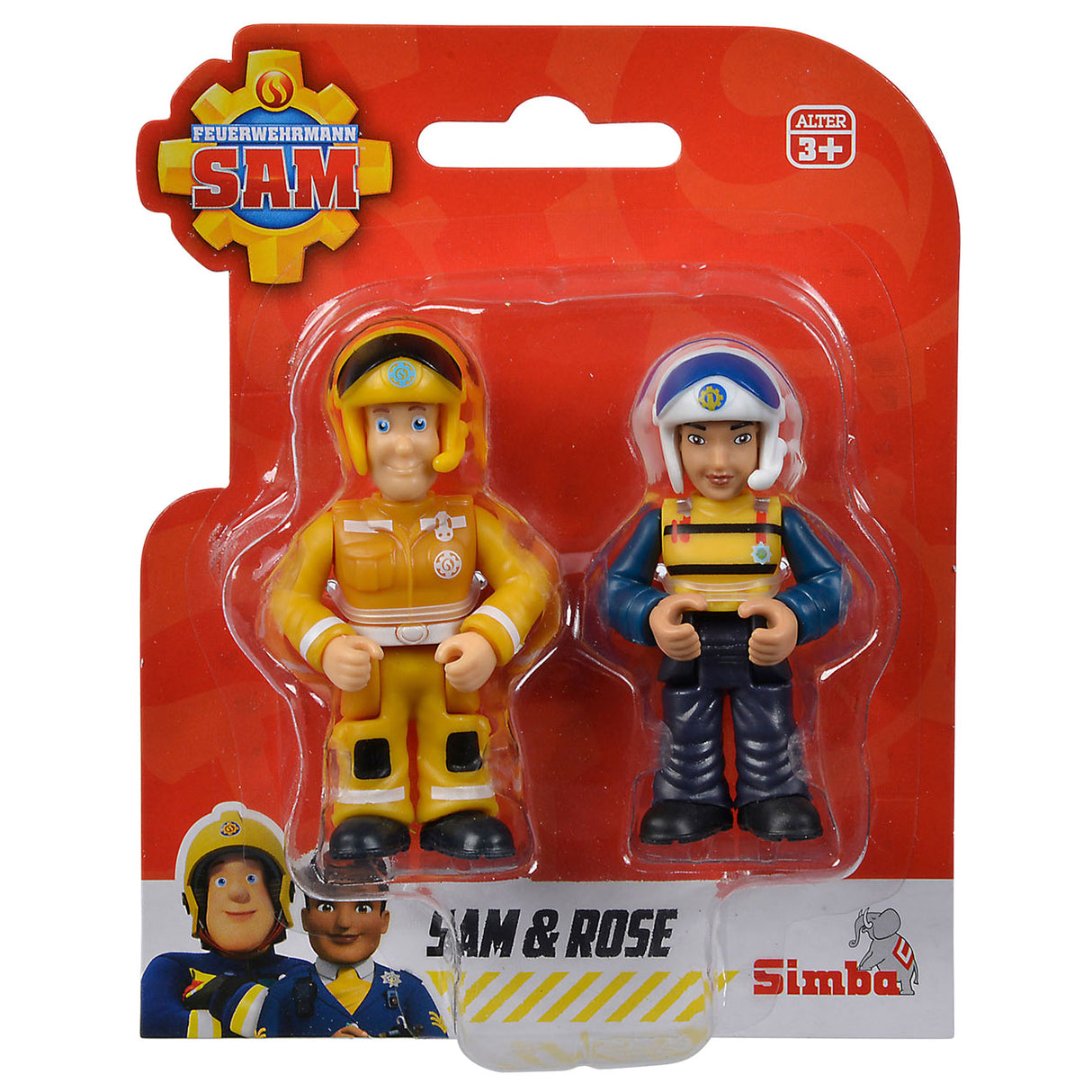 Simba Feuerwehrmann Sam Spielfiguren Doppelset – Actionfiguren Spielzeug.