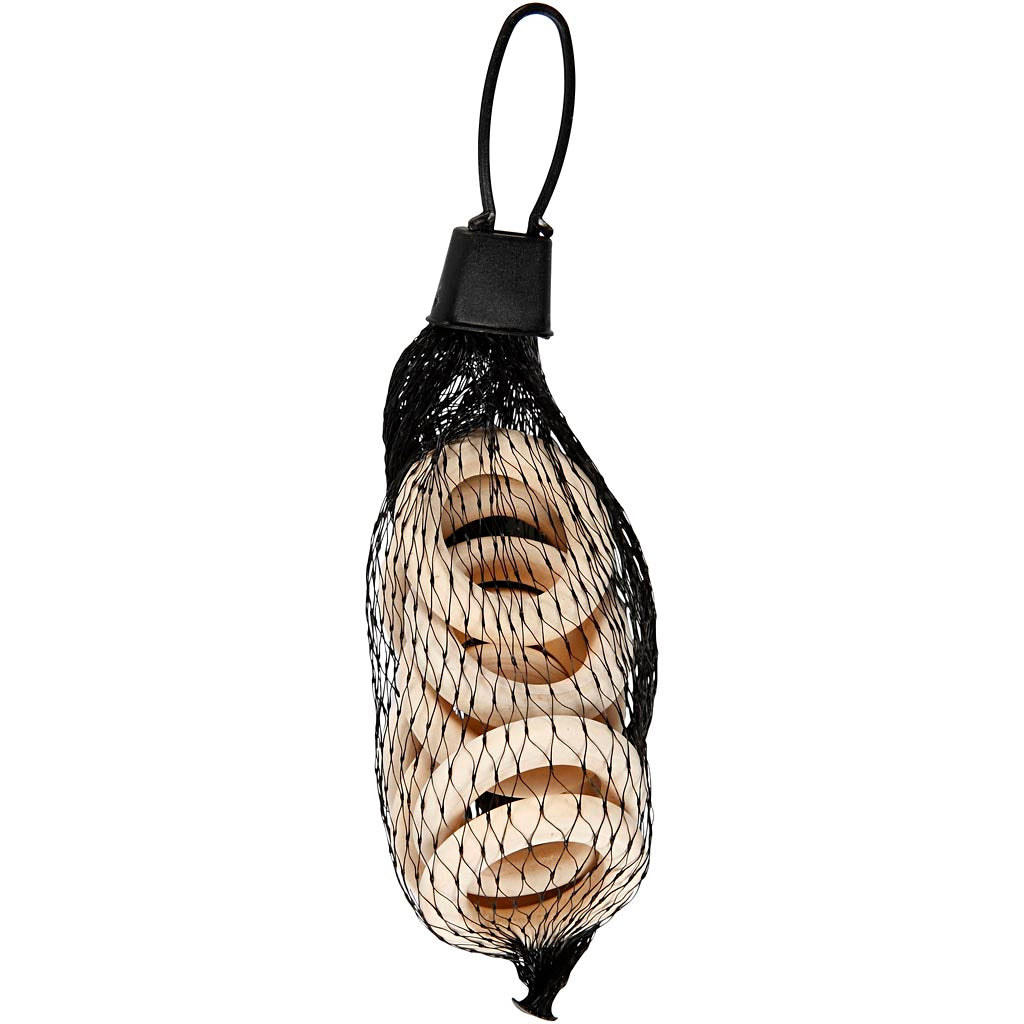 Creativ Company Ring Holz, D 35 mm, 8 Stück, 1 Box