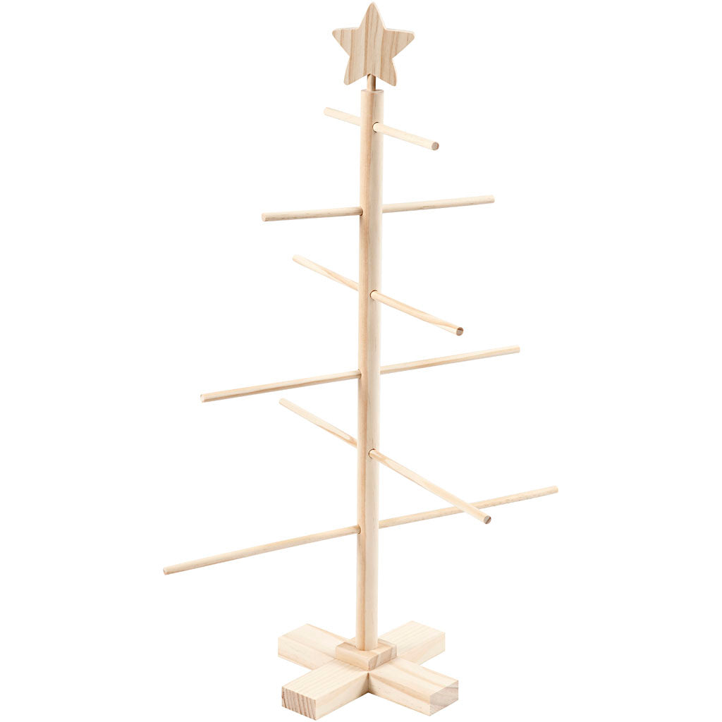 Kinder-Weihnachtsbaum aus Holz, 60 cm