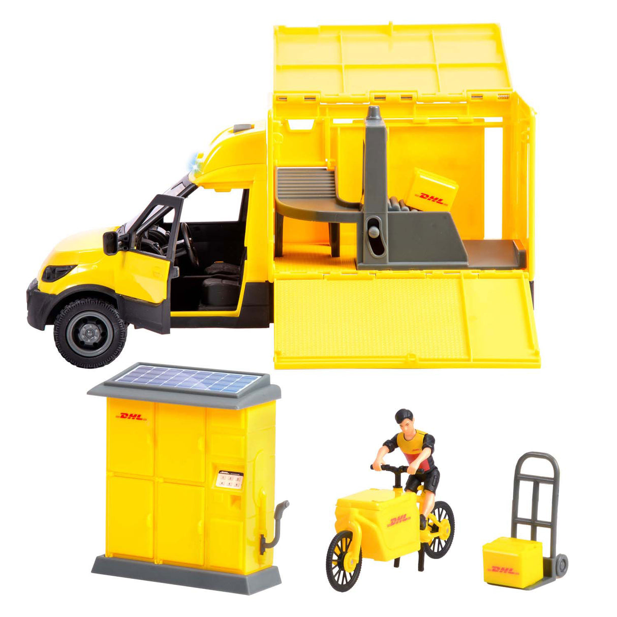 Dickie DHL Paketfahrzeug-Set