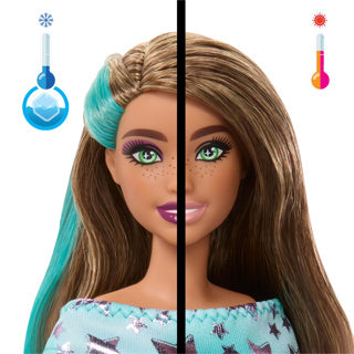 Barbie Party ausgepackt 2 1 Puppe mit blauem Kleid