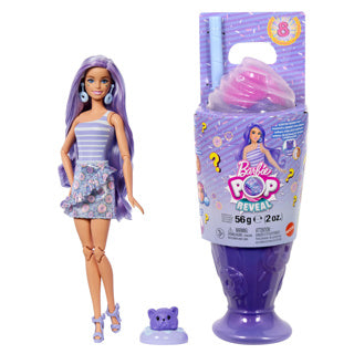 Die Barbie-Puppe enthüllt süße Leckereien in Lila