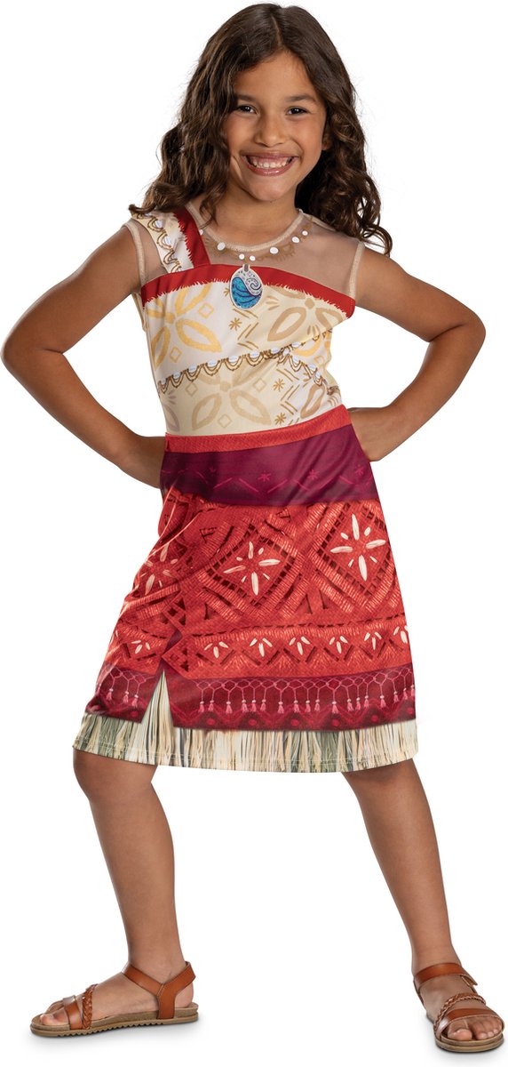 Disguise Disney – Moana 2, Kostüm Moana Vaiana Basic Plus Kleid, Größe S (5 – 6 Jahre)