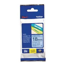Brother Etikettenband tze541 schwarz, blau 18mmx8m