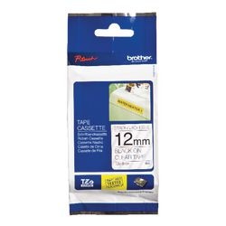 Extra Klebeband Brother tzes131 12mmx8m schwarz transparent