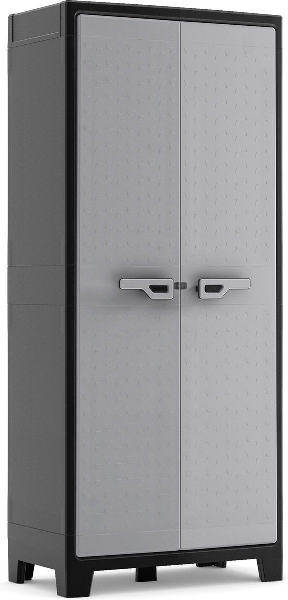 Kis Keter Titan Hochschrank – 4 Regale – 80 x 44 x 182 cm – Schwarzgrau