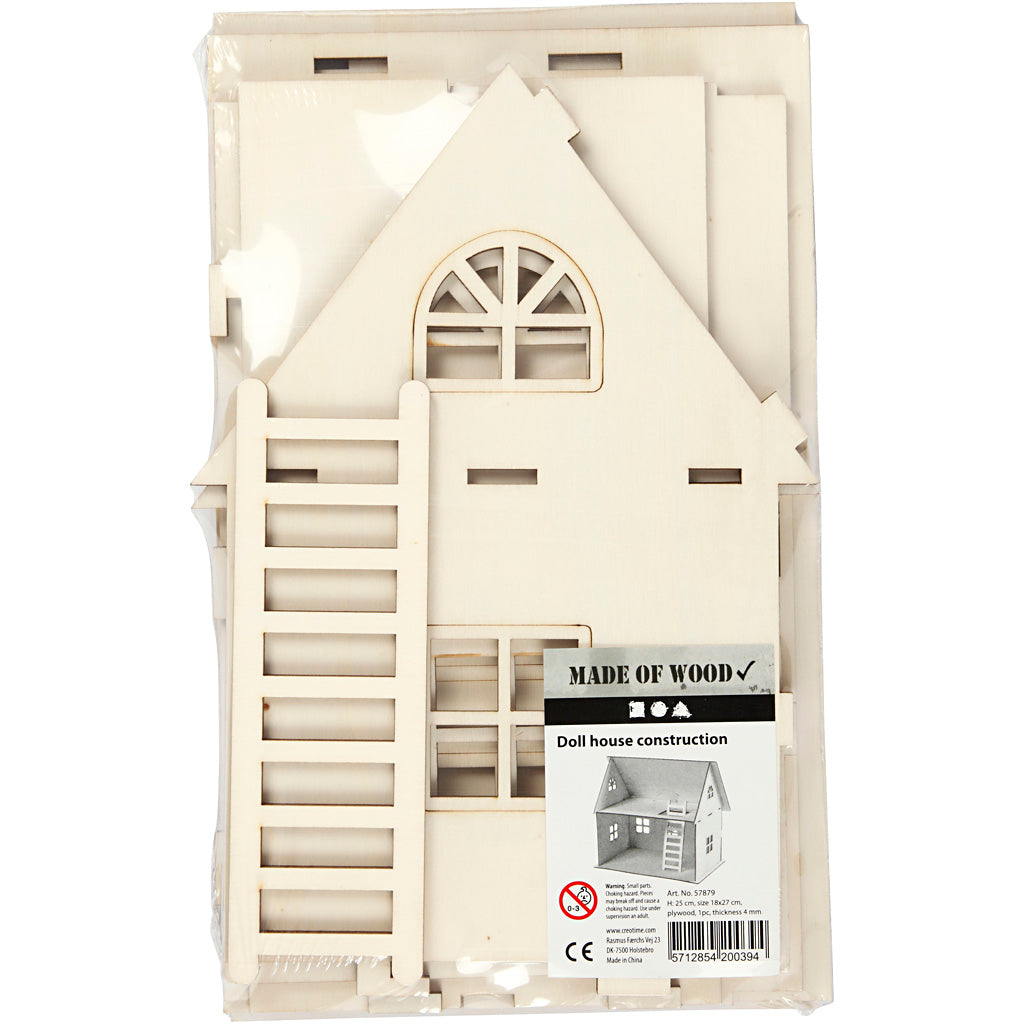 Kreativfirma DIY Holz Poppenhuis