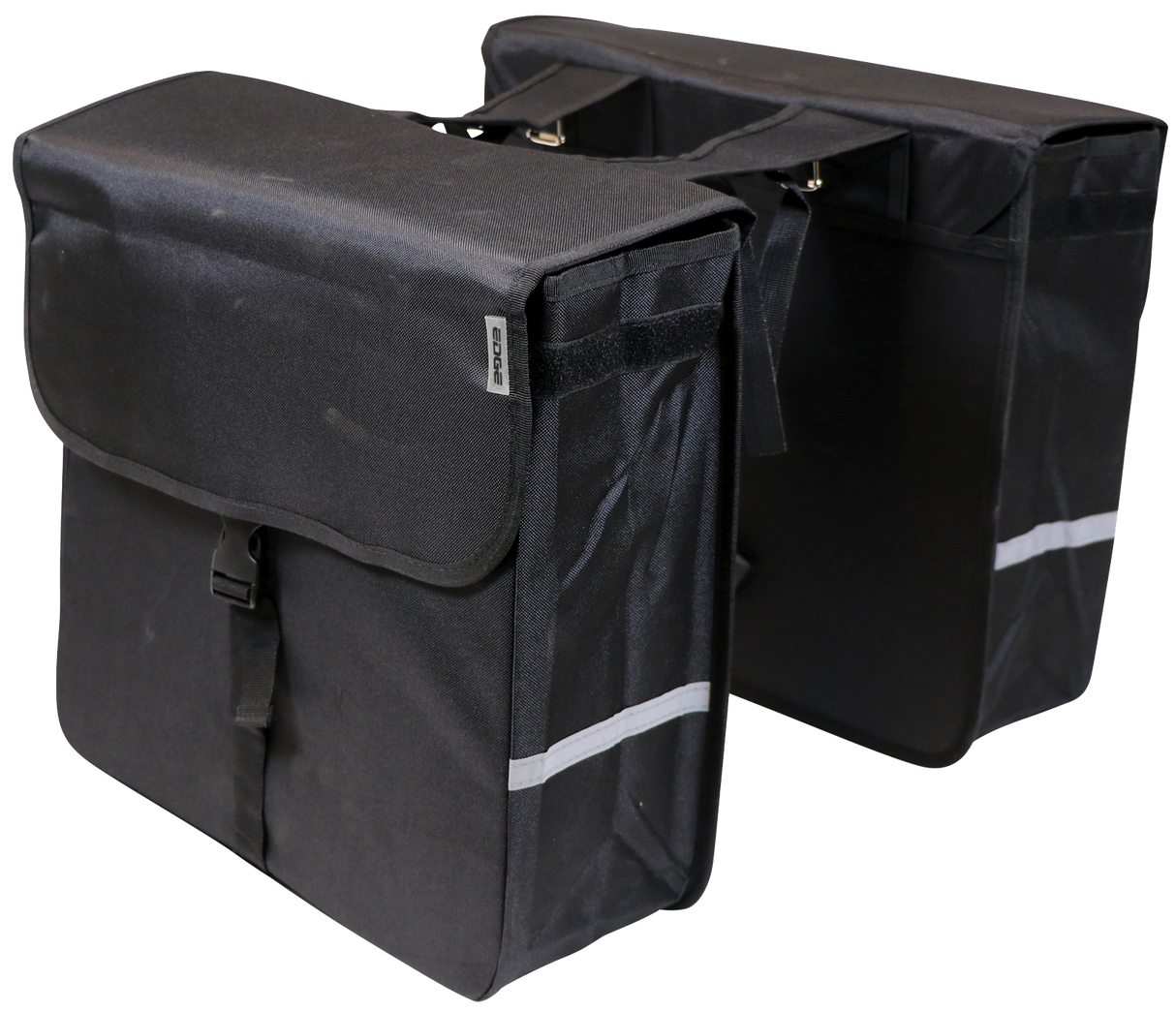 Edge Doppelte Fahrradtasche Luxury Shopper 40 Liter 38 x 40 x 14cm (2x) schwarz