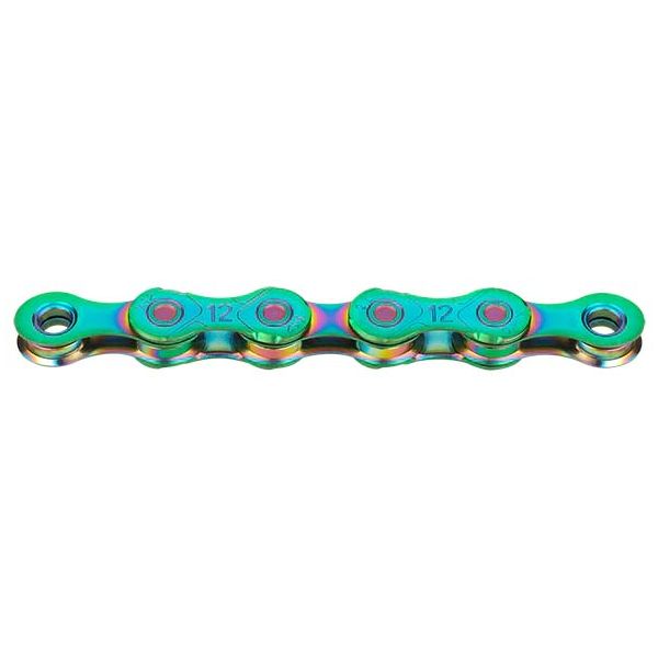 Shimano-Kette kmc x12 gewachst 126 Glieder – Auroragrün