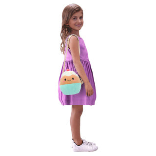 Pluchiez Plüsch-Handtasche, verschiedene Regenbogen-Cupcakes | 4 Stück