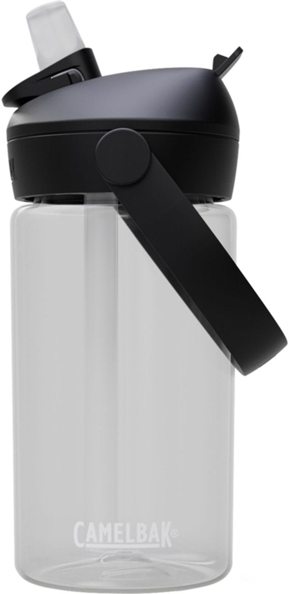 Camelbak Thrive Flip Straw Trinkflasche Kinder – 400 ml – mit Strohhalm – Wasserflasche – transparent (klar)