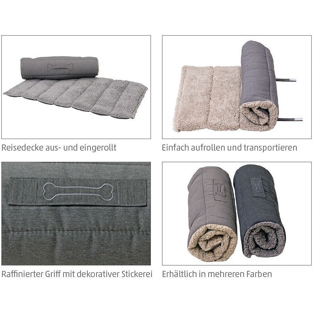 Sun Garden Oskar Roll-Hundeteppich 100x65x4 cm beige