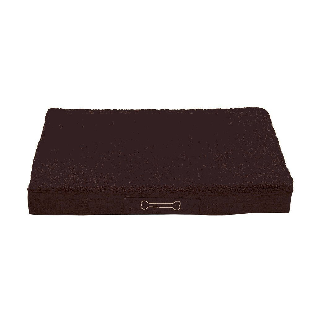 Orthopädisches Hundekissen von Sun Garden Buddy, 79 x 60 x 8 cm, dunkelbraun