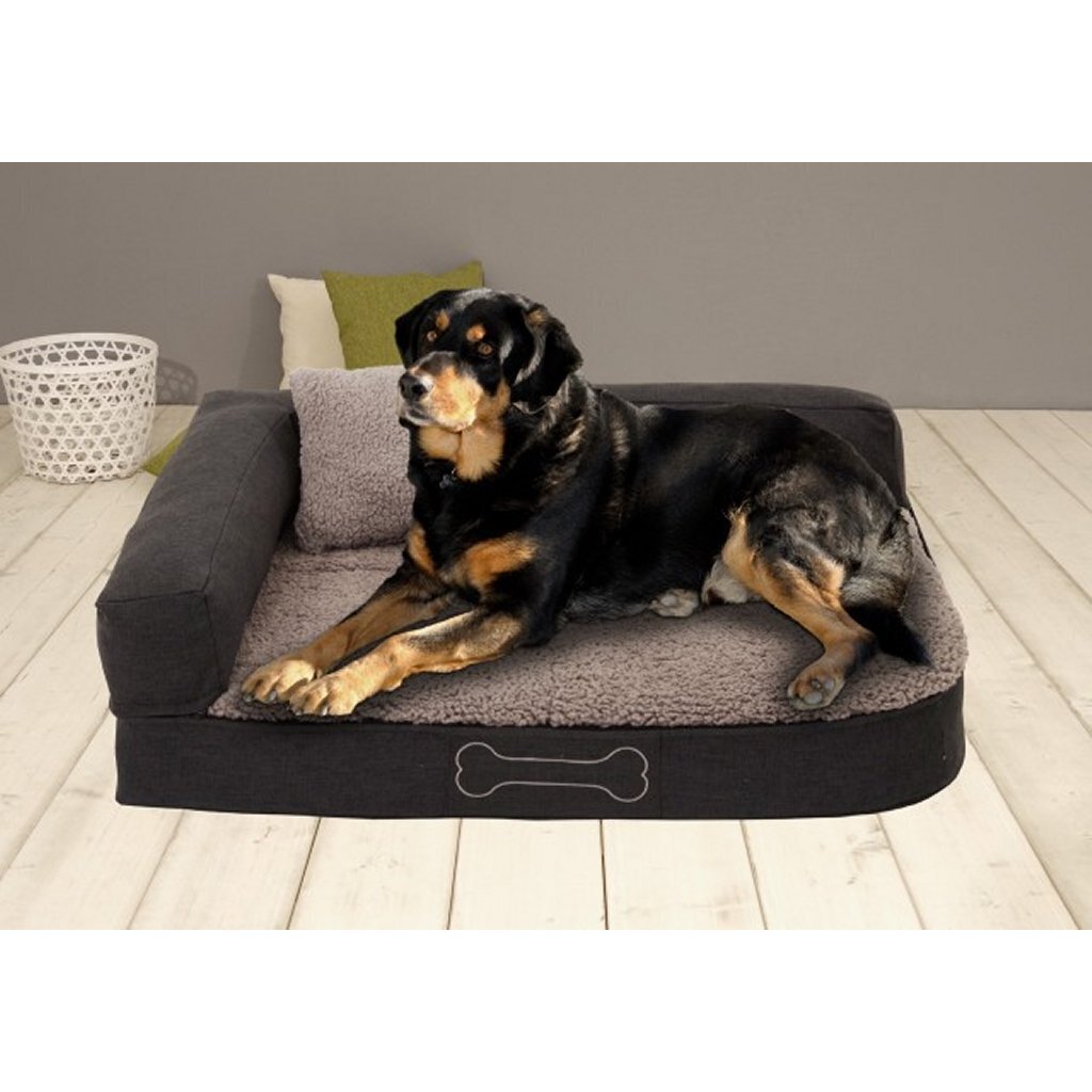 Sun Garden Orthopädisches Hundekissen Sun Garden Pallina, 120 x 80 x 27 cm, Anthrazitgrau