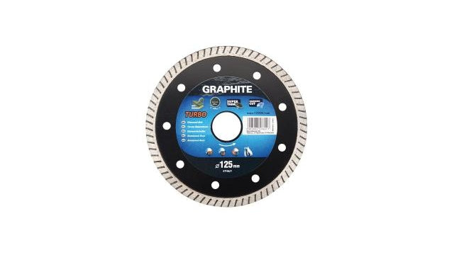 Graphit-Diamantscheibe 125 x 22 x 6,0 x 1,4 mm, Turbo, superdünn, MPA EN13236