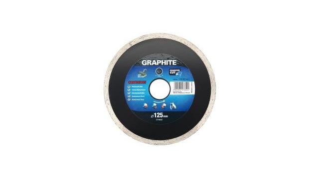 Graphit-Graphit-Diamantscheibe 125 x 22 x 6,0 x 2,2 mm, kontinuierlich, MPA EN13236