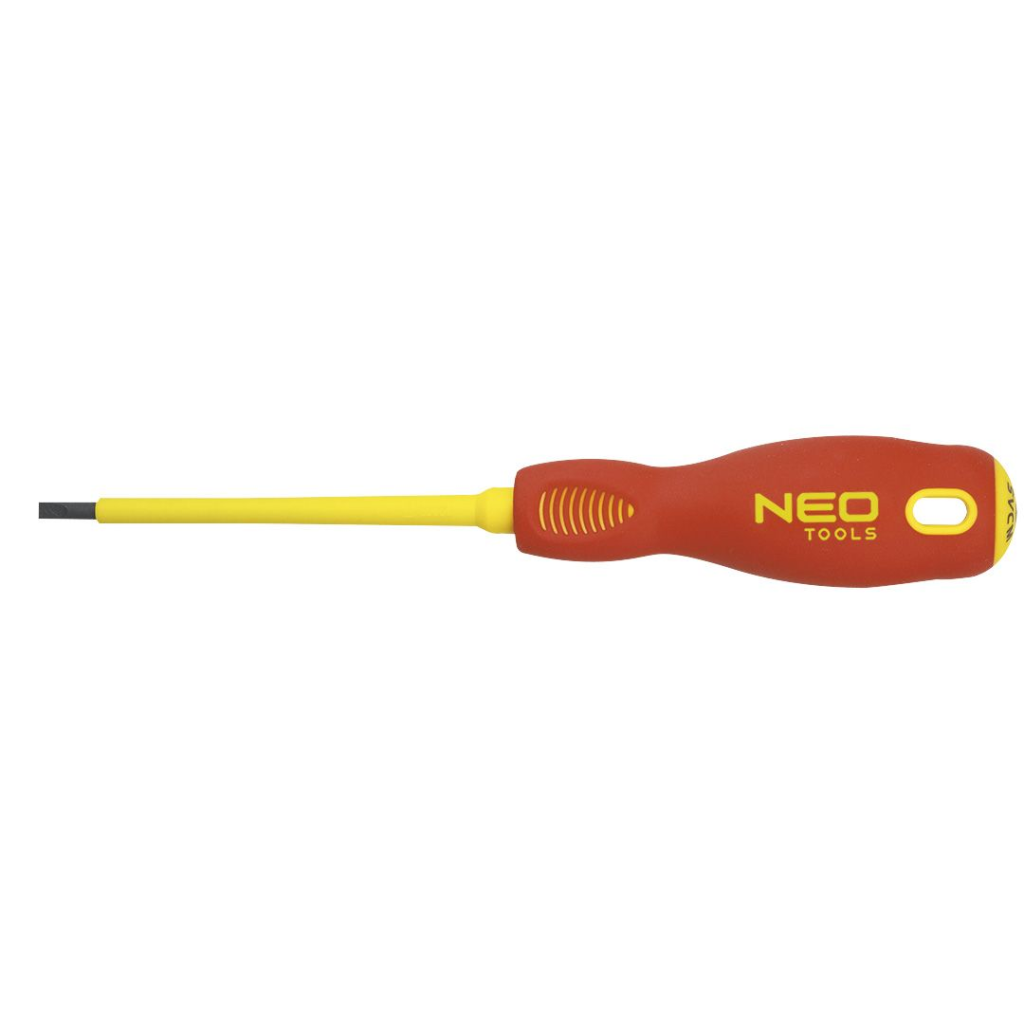 Neo Tools Flachschraubendreher 2,5 x 75 mm 1000 V CrMo-Stahl