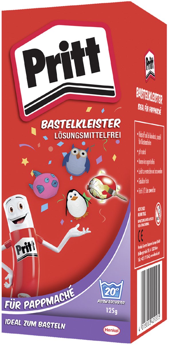 Pritt Bastelkleber für Pappmaché, Pulverform, 125 g