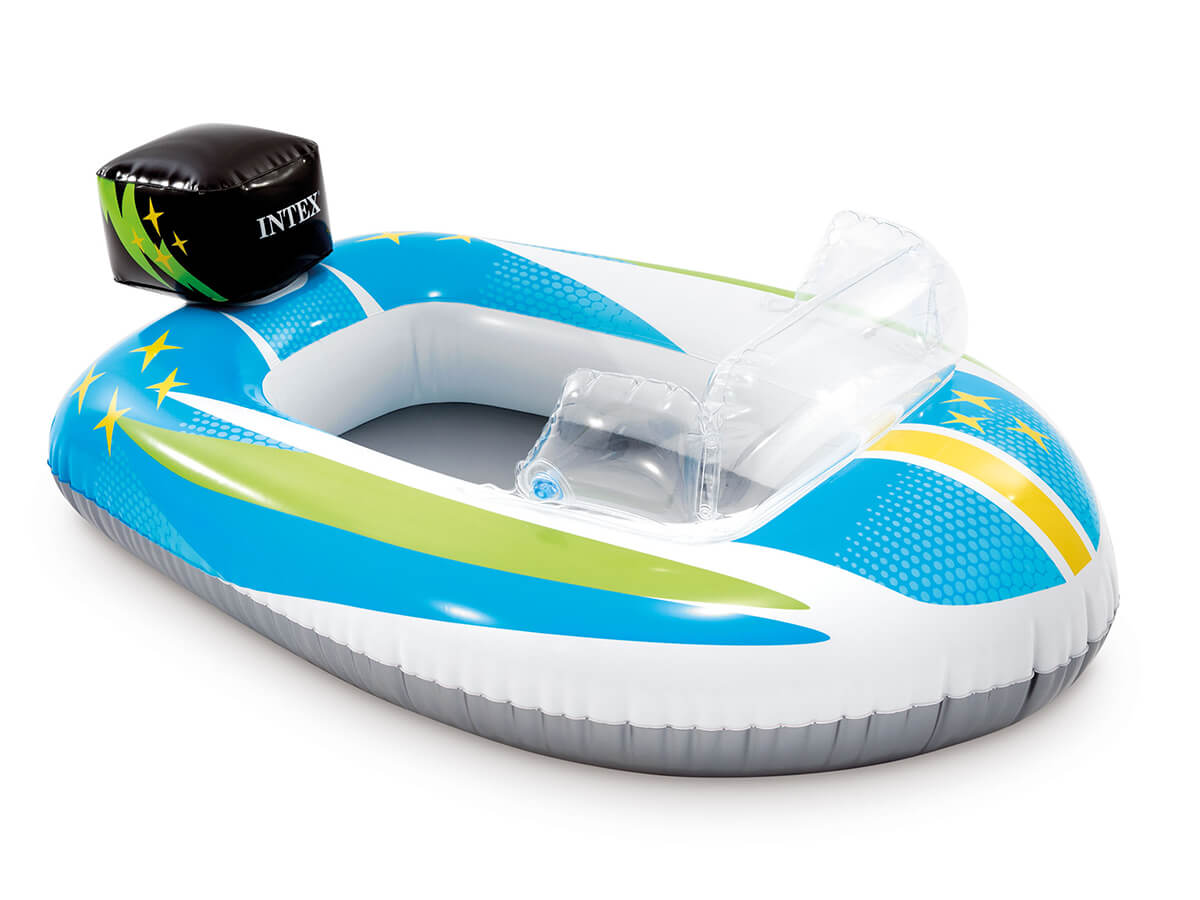 Intex Schwimmbad Kinderboot-Schnellboot-blau