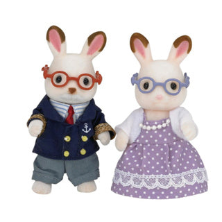 Epoch Sylvanian Families 5190 Schokoladenhasen-Großeltern-Set