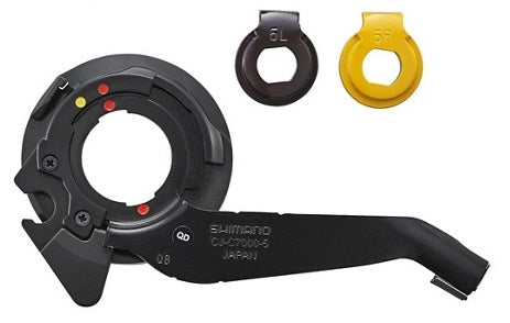 Shimano-Kassettengelenk Nexus 7 mit Borgplaat Bruin-Geel