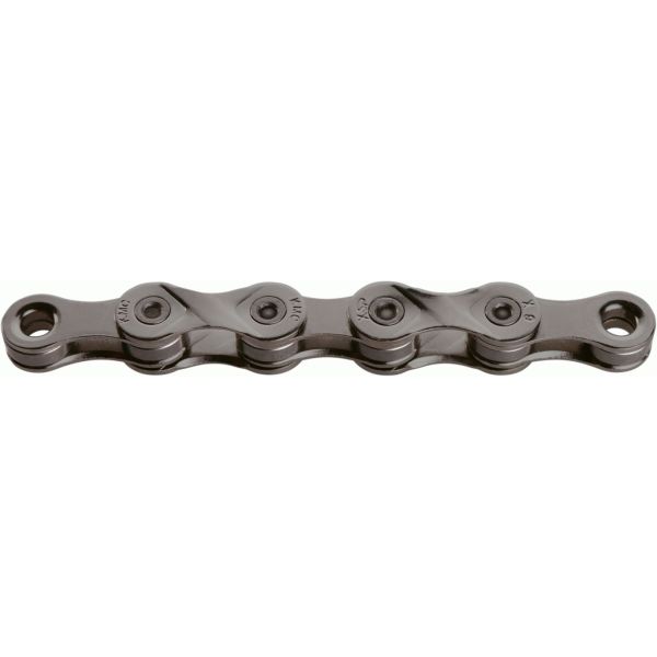 Kmc x9 graue Fahrradkette, 114 Glieder, 9-Gang, Grau